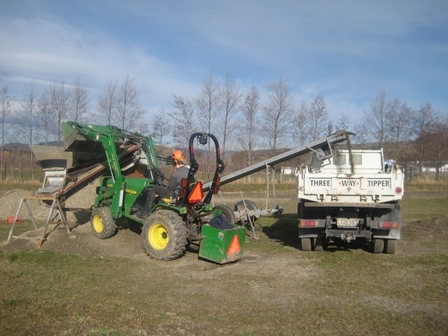 Feeding the rotary screen